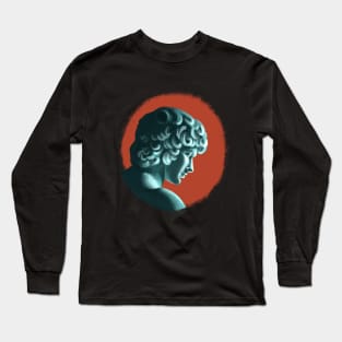 Antinous blue and red painting T-Shirt Long Sleeve T-Shirt